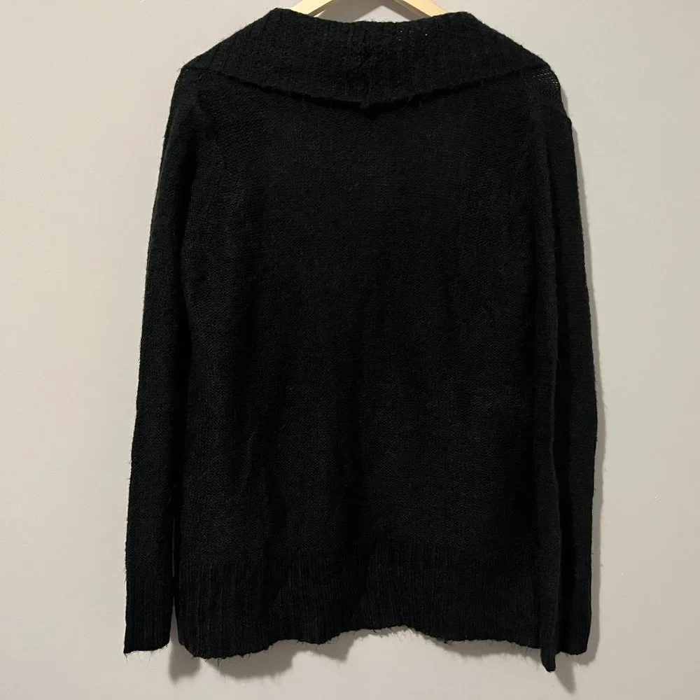 Ambiance Apparel Black Soft Knit Cardigan - Picture 3 of 8